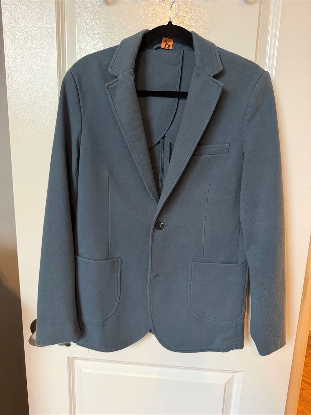 Unbranded Slate-Blue Single-Button Sport Coat